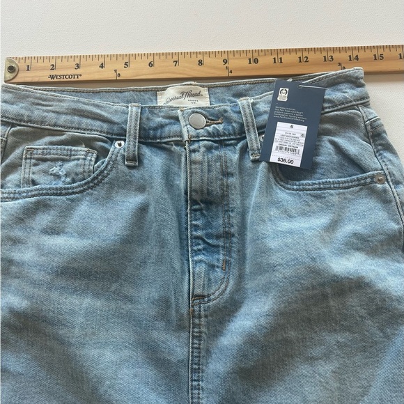 NWT Women's Universal Thread High-Rise Denim Maxi Skirt Size 6 (L) - Picture 2 of 7